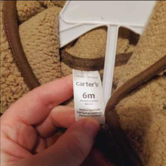 Carter’s Sherpa Teddy Bear Vest Sz 6M - Picture 5 of 7